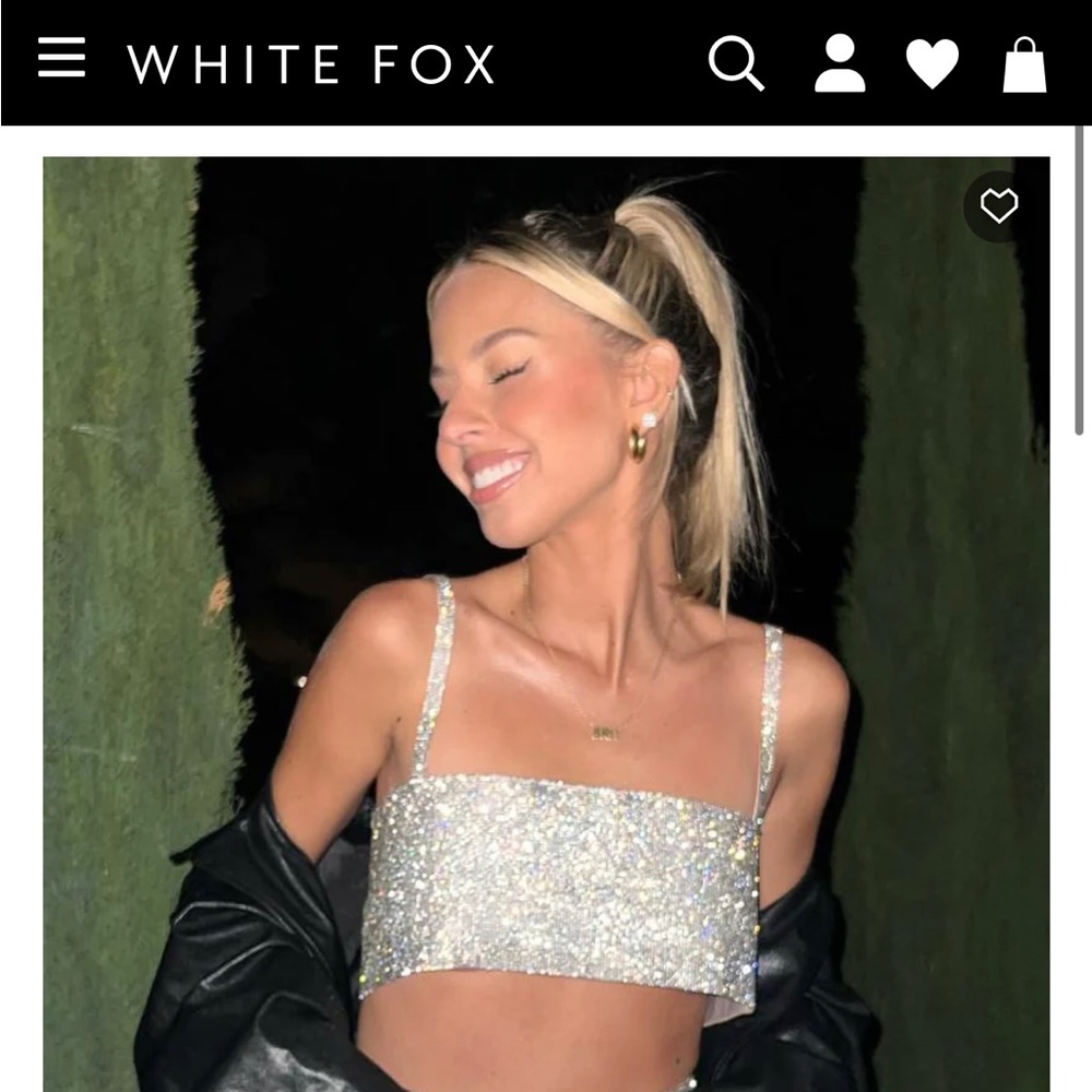 White Fox Breathtaking/One Last Time Crop Silver